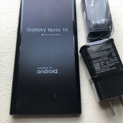 Samsung galaxy note 10 256 gb unlocked, store warranty 