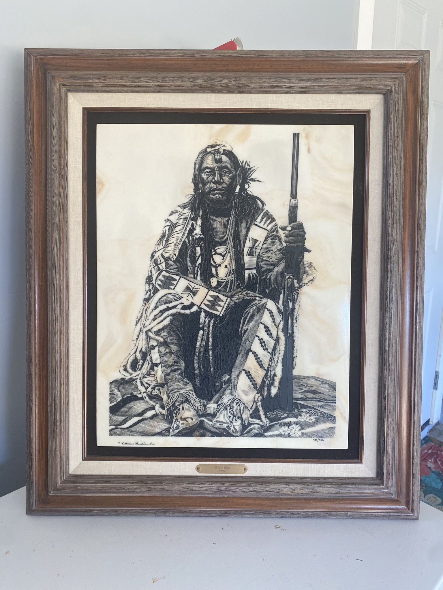 Marble Portrait Of Indian “Little Dog”