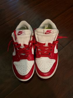 Red and white Jordan 1s size 7y