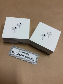 Apple AirPods Pro 2 Bluetooth Headphones New - Only $1 Today Pay The Rest Later! 