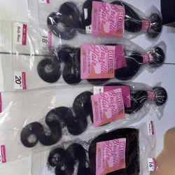 16” Closure Plus 18-20-22” Body Wave $225