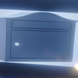 Architectural Mailbox Locking With 2 Keys Black Wall Mount Or With Bottom Metal Assemble