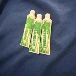 3 OUR GENERATION TOOTHPASTE TUBE MINT 18" DOLL PLAYSET ACCESSORIES AMERICAN GIRL