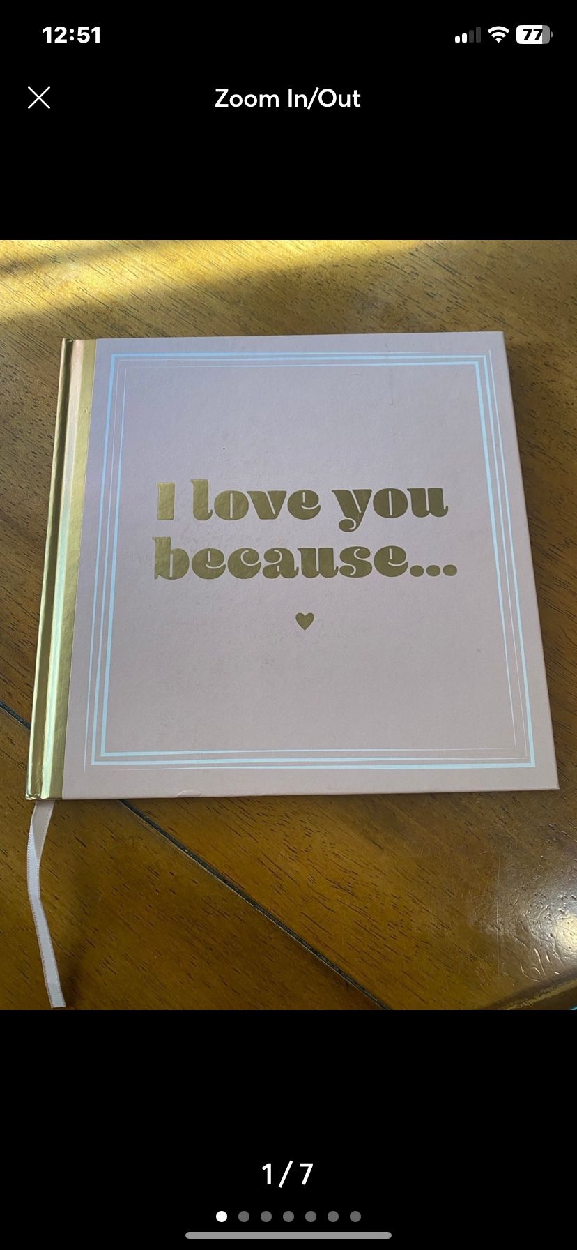I Love You Because Book