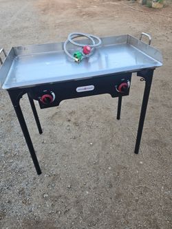Taco cart Griddle flat top and double burner