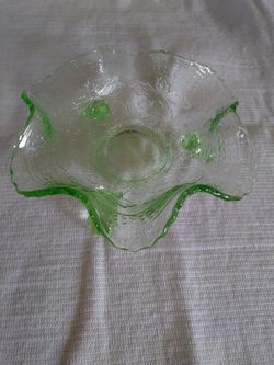 Antique green dish