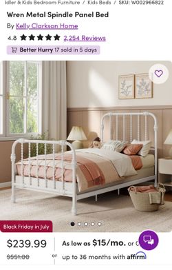 White Metal Twin Bed Frame