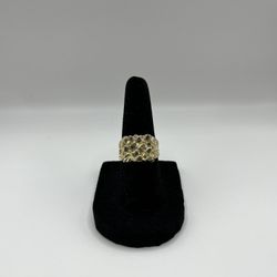 10K Gold Nugget Ring 