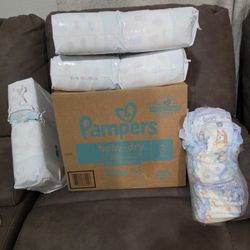 Size 3 & 4 Diapers 