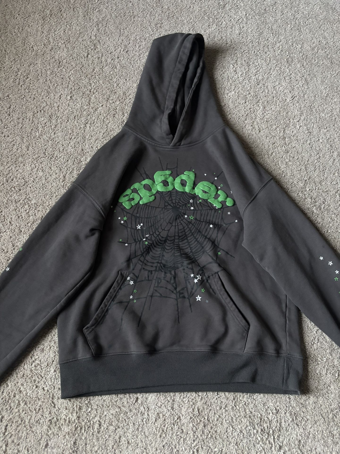 Grey Spider Hoodie