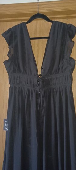 Lulu's Black Bridesmaid Dress