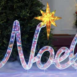 Large Lighted Noel Christmas Yard Sign Decoration (pls Read Description Below)