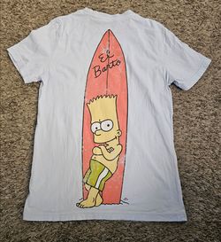 H&m Simpsons El Barto Blue T-Shirt Shirt Bart Youth L Print Motif 12-14 Tee Boy

Excellent condition,  lightly worn
Simpsons, Bart surfing 
Size L you