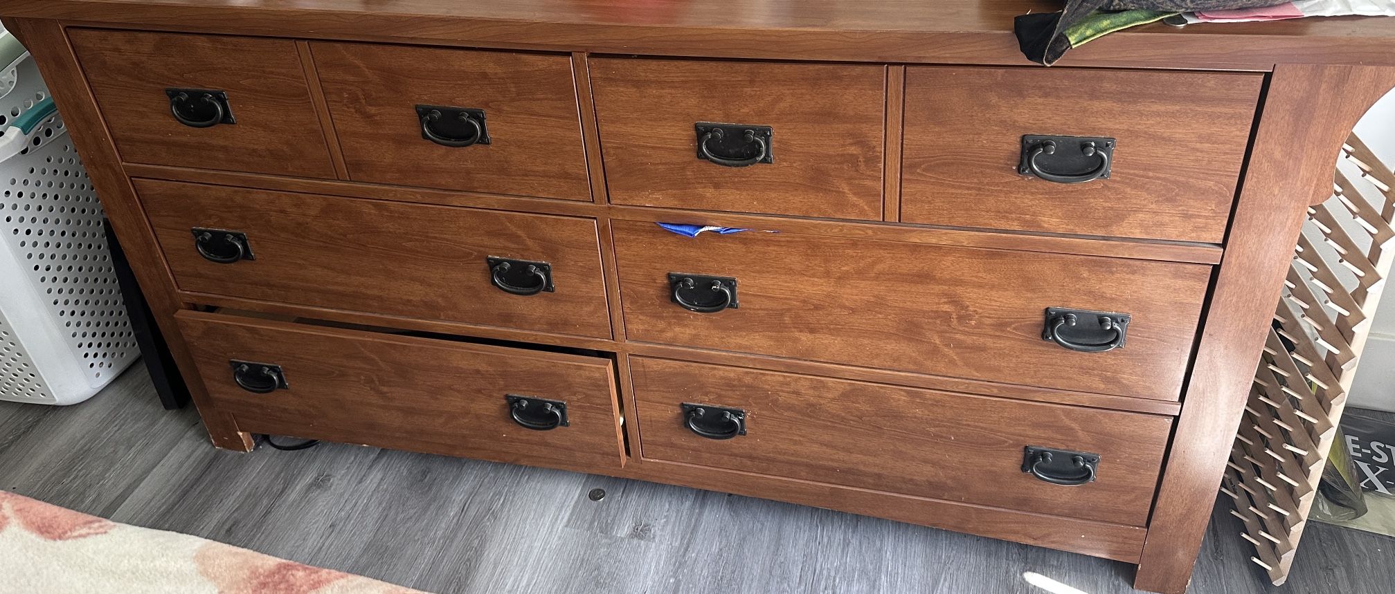6 Drawer Wood Dresser