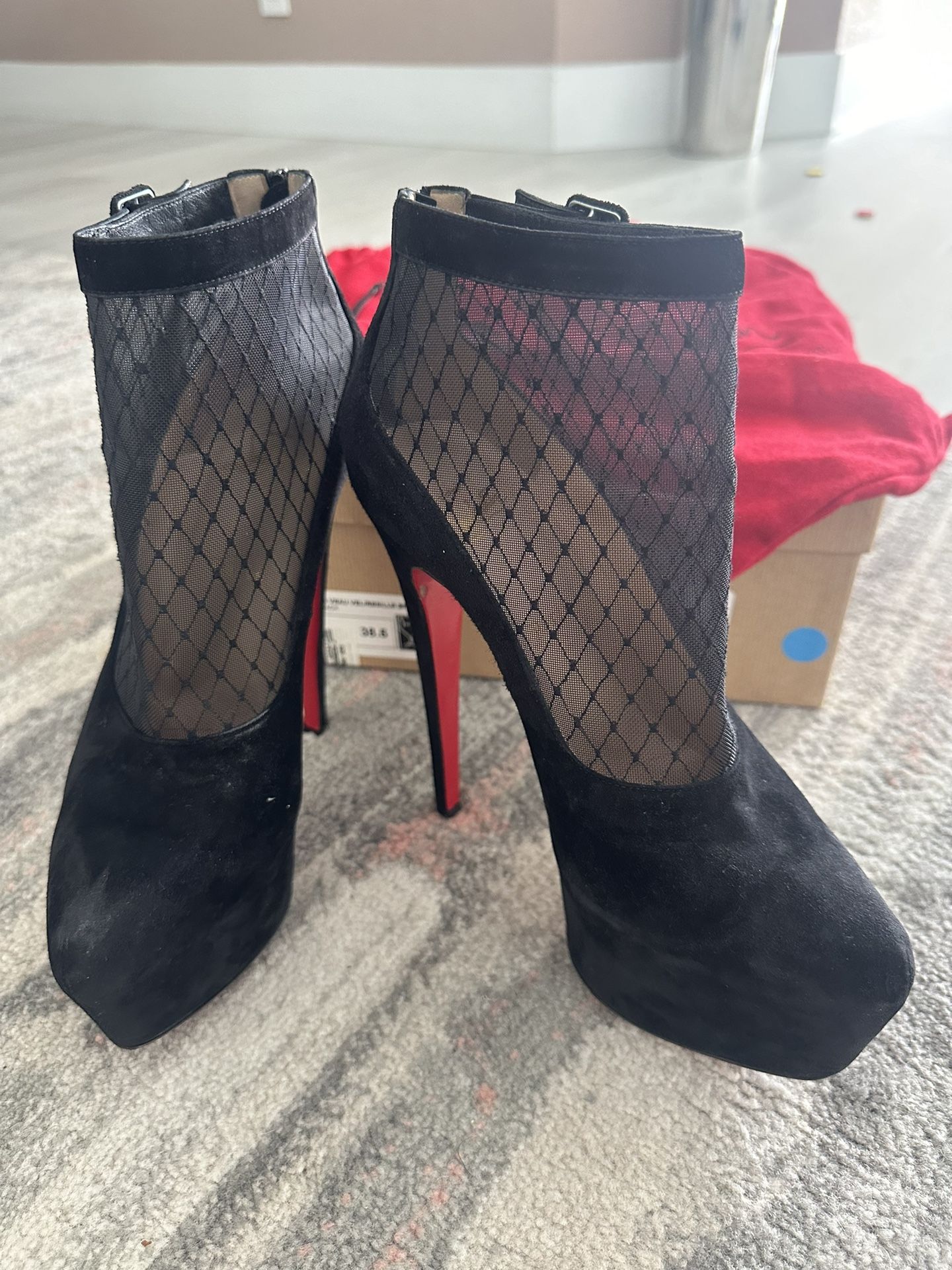 Christian Louboutin Resillissima Suede Bootie,All Products : American Fashion Style Bags On Sale