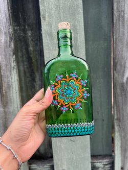 Hand Painted Bottle