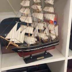 Big Vintage hand made Model ship Cutty Sark 1869