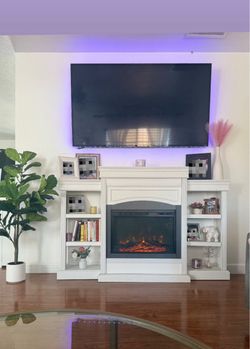 White fireplace 200 obo
