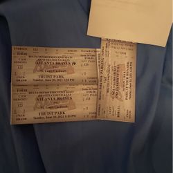 2 Braves Tickets Delta Sky Seats …1 Parking Ticket