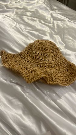 Woven Straw Bucket Hat