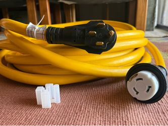 Everdevelop 6 AWG 50A 50ft Marine RV Shore Power Cord NEMA 14-50P Twist Lock MULTI-USE