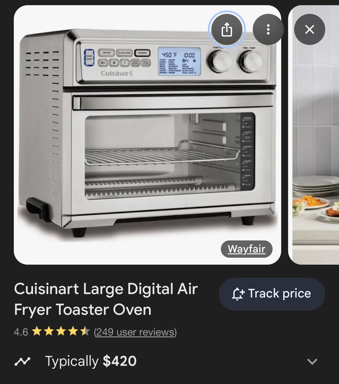 Cuisinart Air fryer/ Toaster Oven
