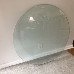 Thick High Quality Round Glass Top For A Table 42 Inch Diameter