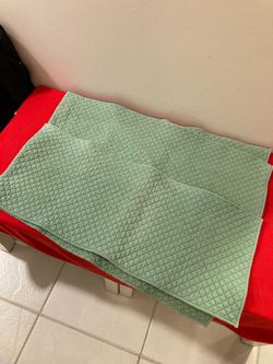 *$1 EACH* Quilted 13” x 62” Light Green Table Runner