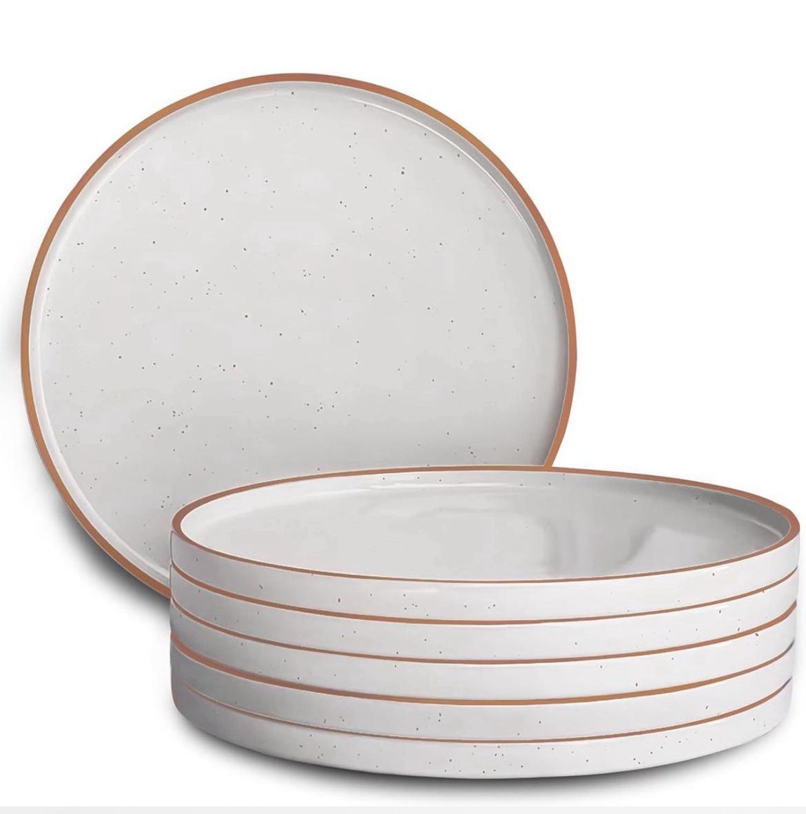 Mora 10.5” Porcelain Dinner Plates (Set of 6) – NEW in Box