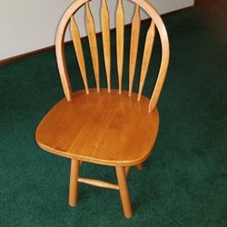Oak Swivel Stool/Chair