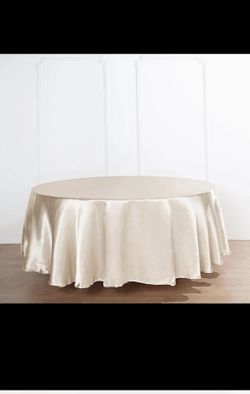 Champagne 120" Round Table Covers 