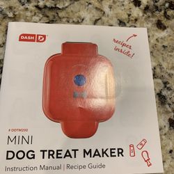 New Dog Treat Maker For Homemade Treats, Makes 6 Bone Treats, Easy Clean, Recipe Book, Space Saver, Saves Money On Treats.