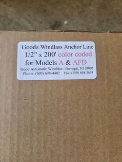 Anchor line 1/2" x 200'