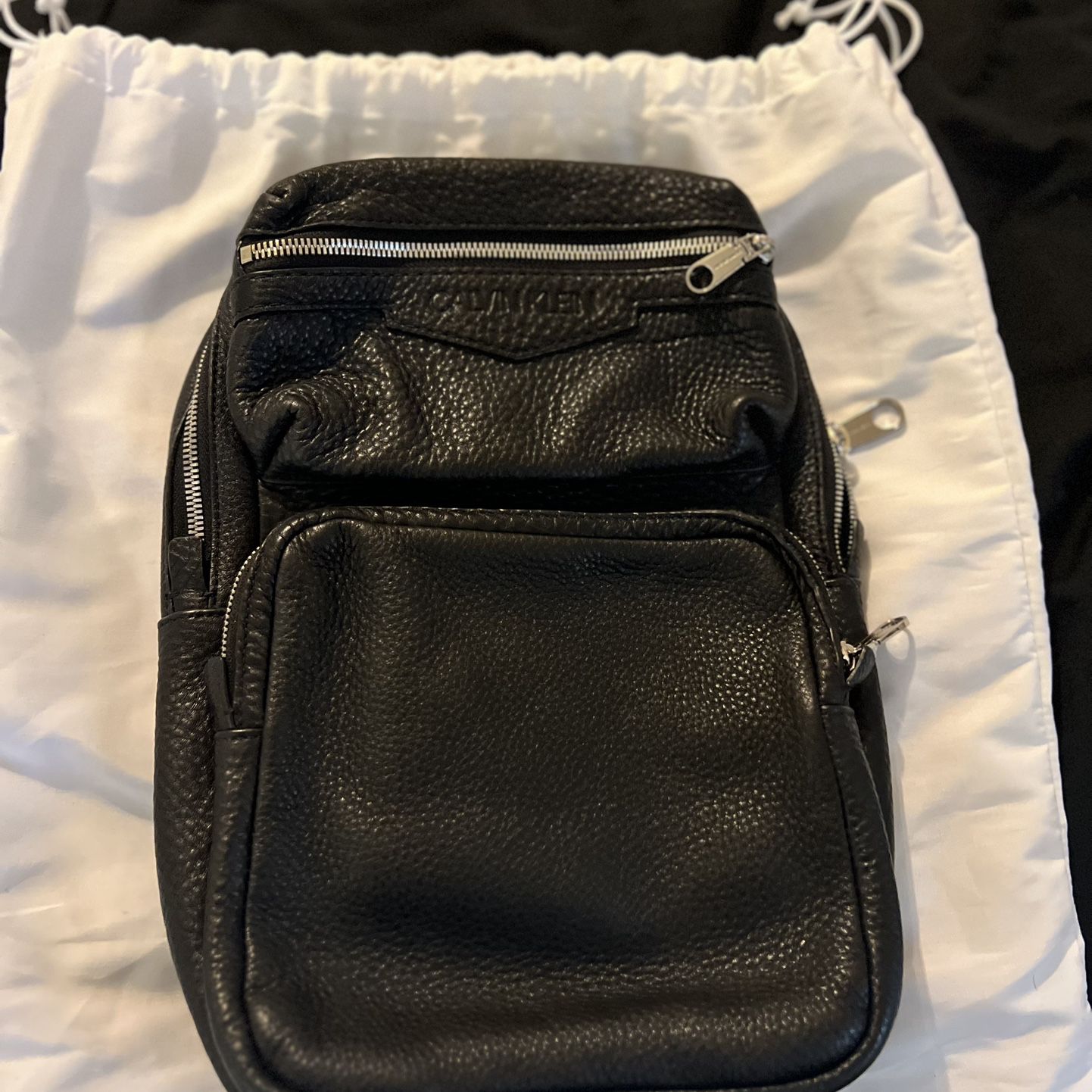 Calvin Klein Jeans Pebbled leather bag