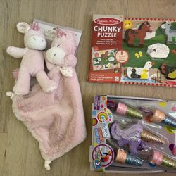 Melissa & Doug Wooden Chunky Puzzle And  (8 pcs)