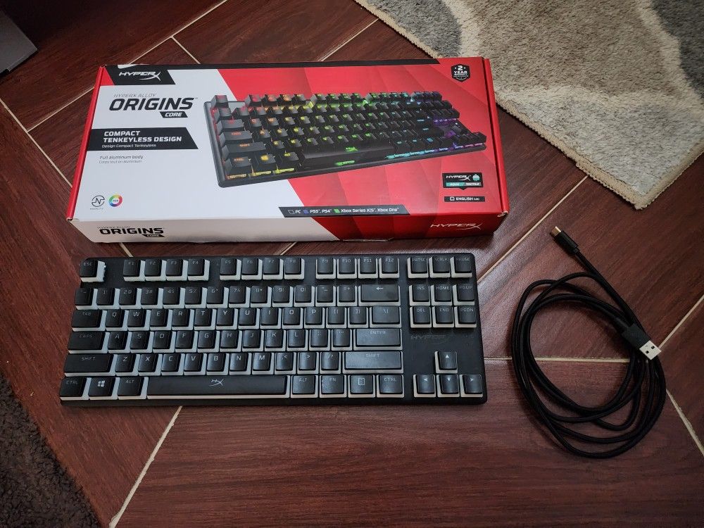 HYPER X ALLOY ORIGINS TKL RGB GAMING KEYBOARD UPGRADED