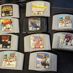 Lot Of 10 Nintendo 64 N64 Games Tested And Working