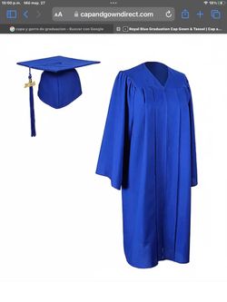 Capa y gorro de graduación nuevo