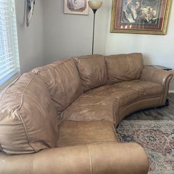 REAL LEATHER COUCH 