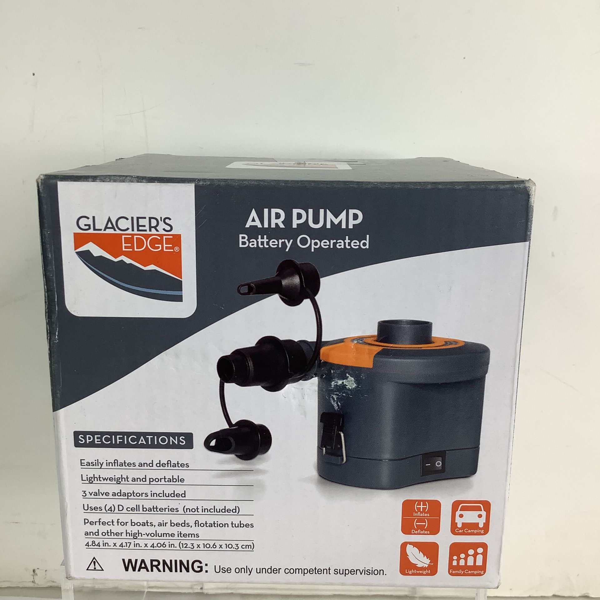 Glaciers Edge Battery Operated Air Pump 