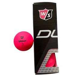 Wilson Staff Duo Soft Optic Pink Golf Ball Sleeve Brand New