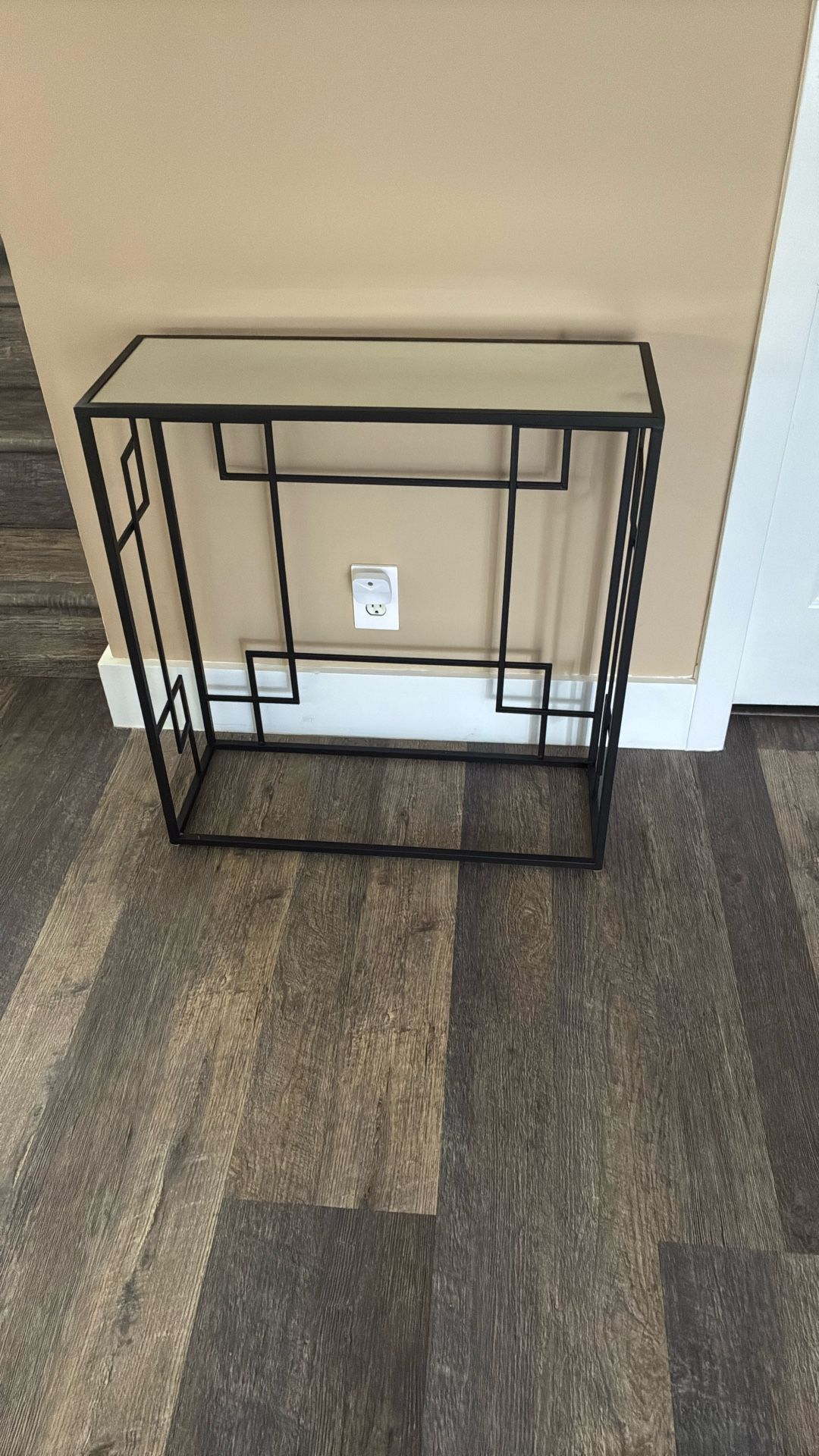 Mirrored Small Narrow Console Table Stand