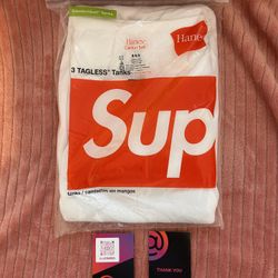 Supreme Hanes Tagless Tank Tops🔥🔥🔥