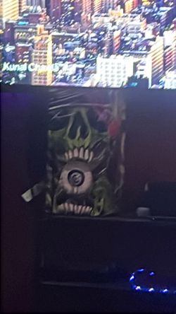 Xbox series x with two controllers custom wrapped like new