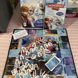 Frozen Monopoly Junior board game