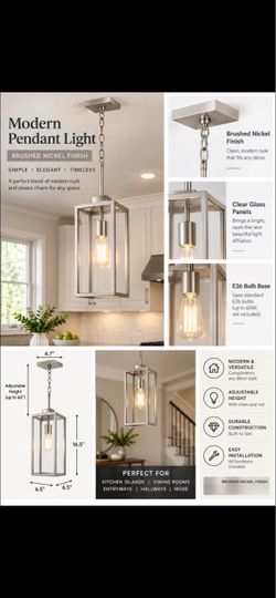 Modern pendant light