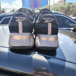 Rose Gold And black Reebok Size 9 Tennis Shoes