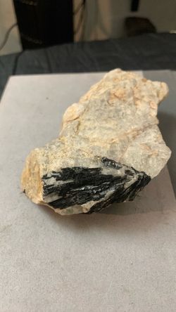 Black Tourmaline in Quartz Raw Specimen