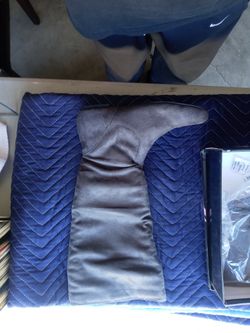 Women Grey Rebecca High Flat Boot 10