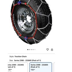 BEST OFFER-Peerless Auto-Trac Tire Chains SUV/Truck – Self Tightening (Like New)